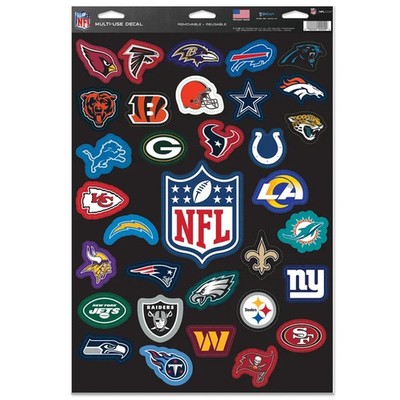 NFL COMPLETE TEAM SET 33 PIECE MULTI-USE DECALS 11