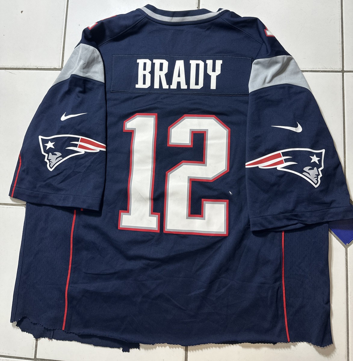 Tom Brady #12 New England Patriots NFL Football Nike Dark Blue
