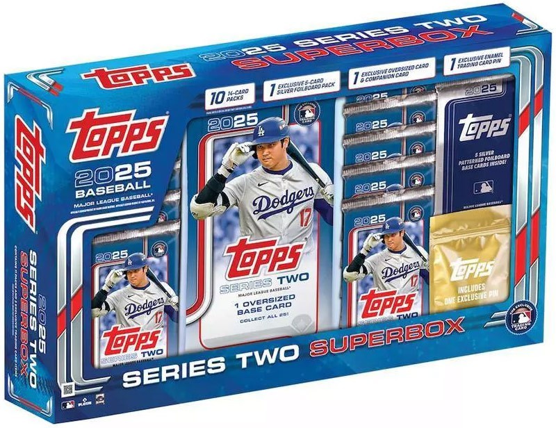 MLB Topps 2025 Series 2 Baseball Trading Card SUPER BOX [10 Packs
