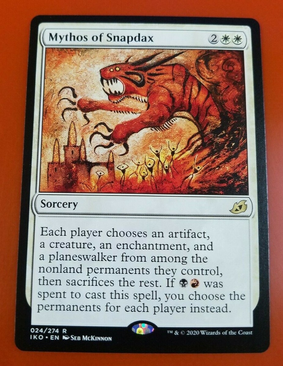1x Mythos of Snapdax | Ikoria Lair of Behemoths | MTG Magic Cards