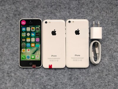 9/10 Good&Original Apple iPhone 5c White 8/16/32GB Factory