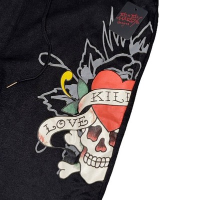 ED By ED Hardy Men's Skull Sweatpants Black Size X-Large NWT | eBay