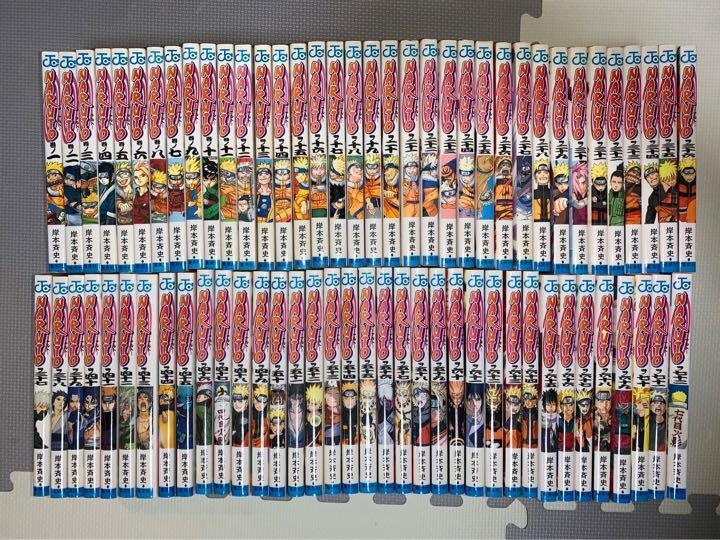Naruto Vol.1-72 Complete Set Manga Japanese Comics Masashi