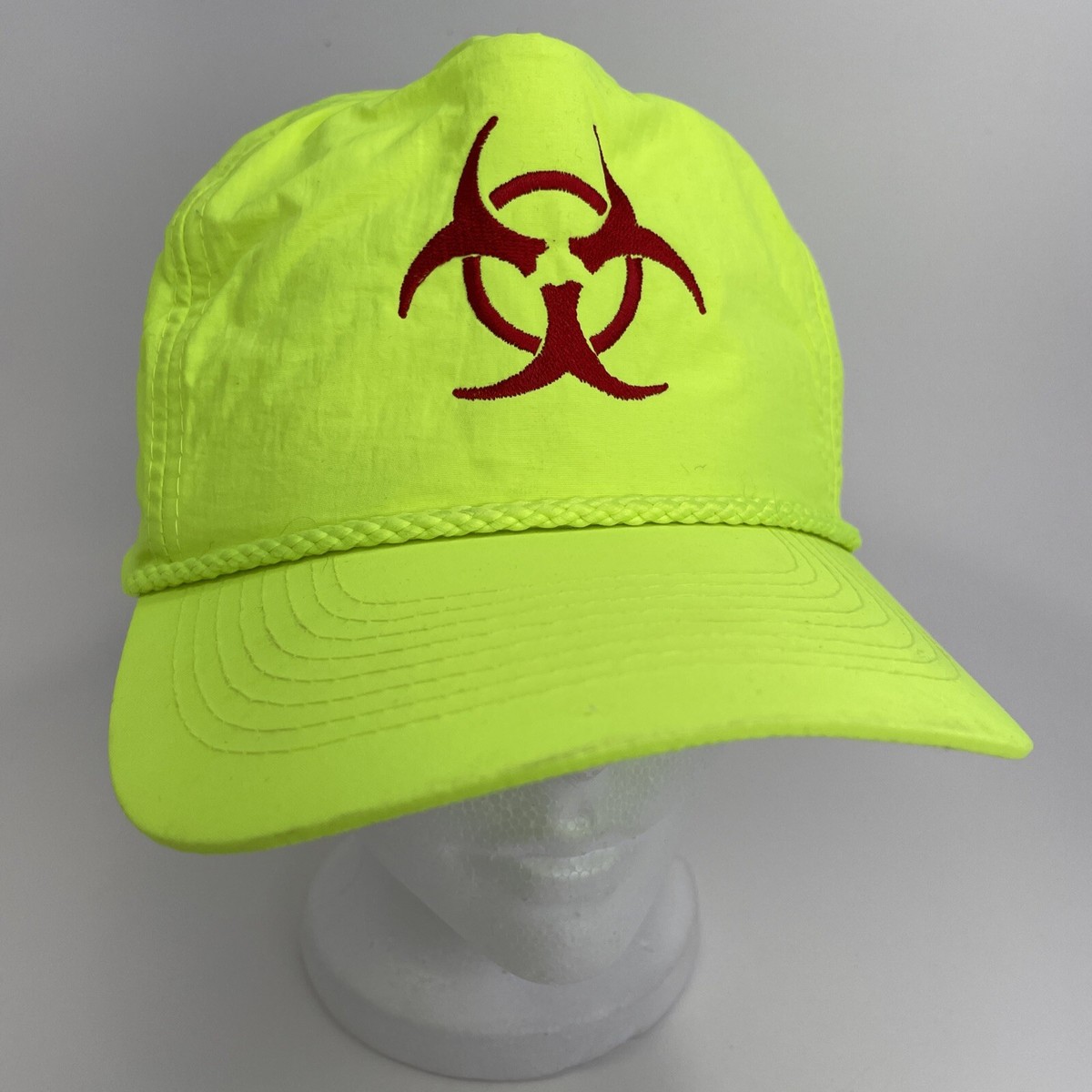 Rare GRAIL! 1980's Biohazard Brooklyn NY Band 3D Embroidered NEON
