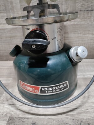 Vintage 1989 Coleman Model 288A700 Adjustable Two Mantle Lantern