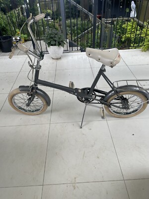 Raleigh 1967 RSW 16 retro vintage folding bicycle - Grey - Good
