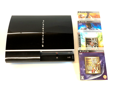 SONY PLAYSTATION 3 80GB black PS3 CECHL00 Japan game Console boxed