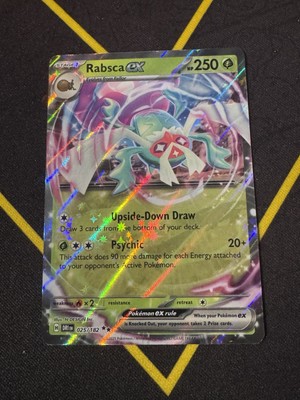 Pokemon Destined Rivals 25/182 Rare Rabsca Ex Full Art | eBay