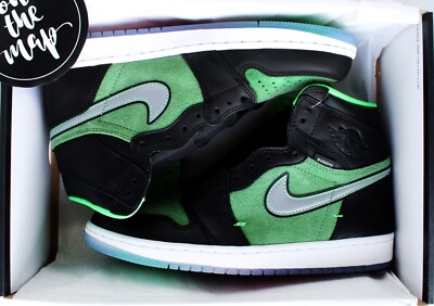 Nike Air Jordan 1 Retro High Zoom Rage Zen Green UK 5 8 9 10 11 12