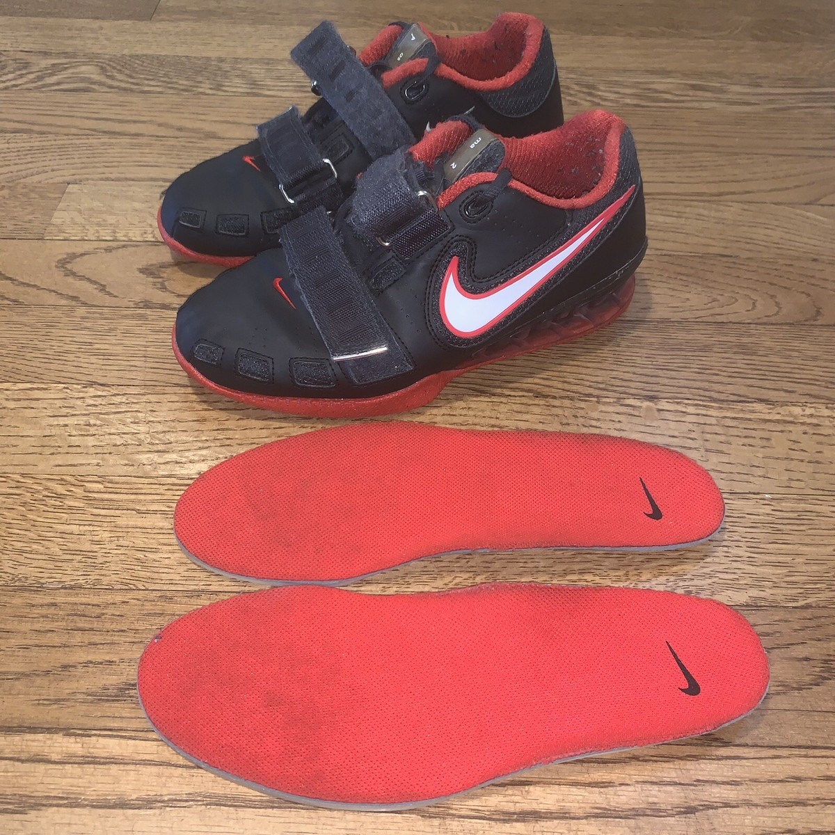 Nike Romaleos 2 Mens 4.5 Womens 6 Black Red White Weightlifting