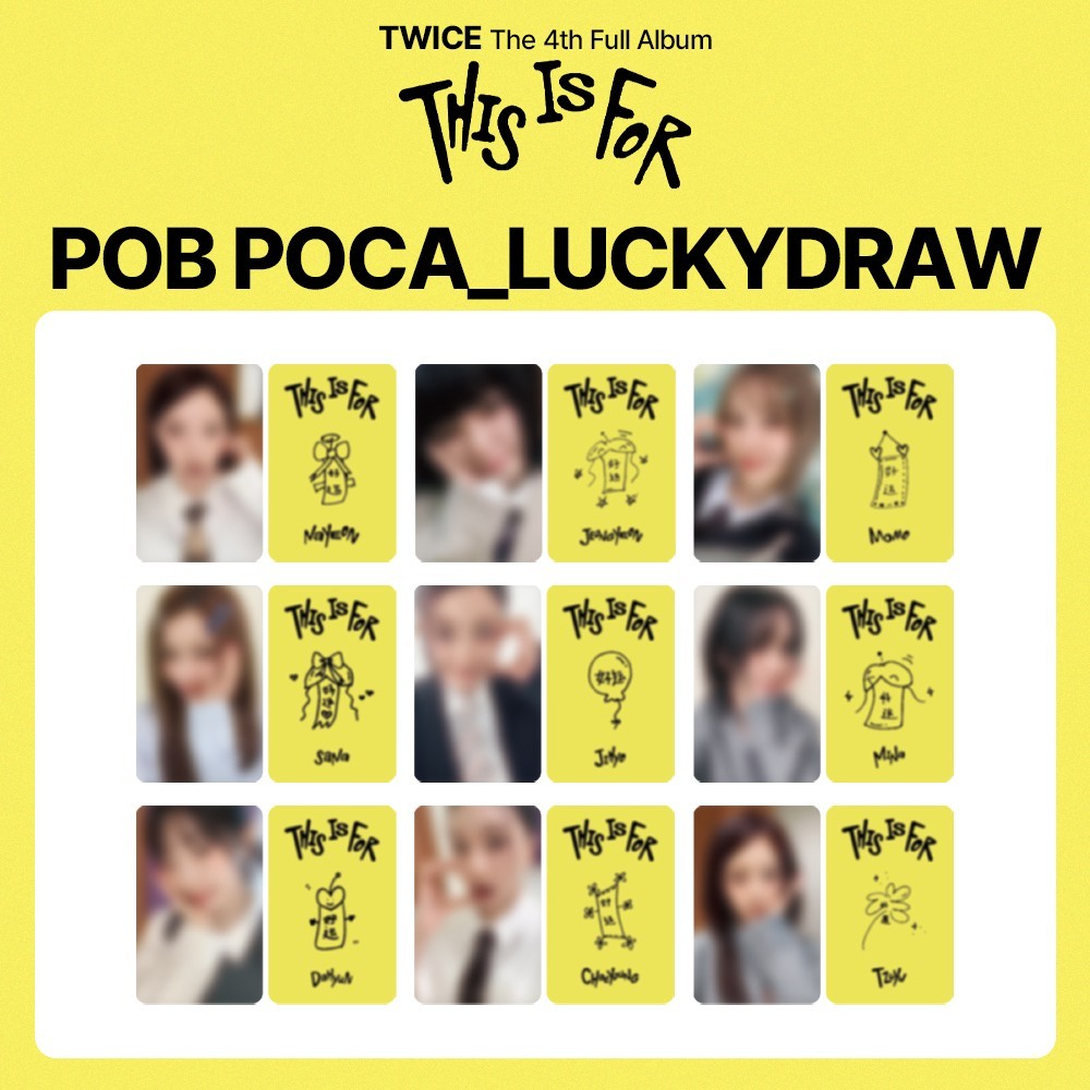 SET] TWICE 4th Full Album [ THIS IS FOR ] LUCKYDRAW yizhiyu POB