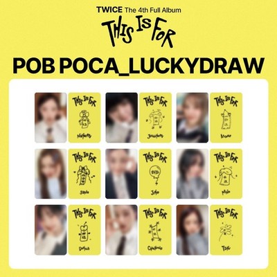 SET] TWICE 4th Full Album [ THIS IS FOR ] LUCKYDRAW yizhiyu POB