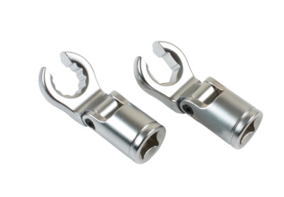 Flexi Flexible Crows Foot Wrench Set 17mm 2pc Set - Hex and Bi-Hex