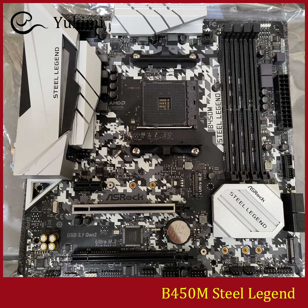 FOR ASROCK B450M Steel Legend AMD AM4 DDR4*4 64GB Micro ATX