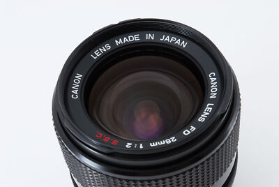 Canon FD 28mm f2 S.S.C SSC Wide Angle MF Lens in BOX [Rare! Top