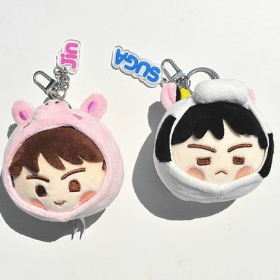 Kpop Idol BTS 2025 ISLAND Face Keyring 2025 FESTA Plush Doll