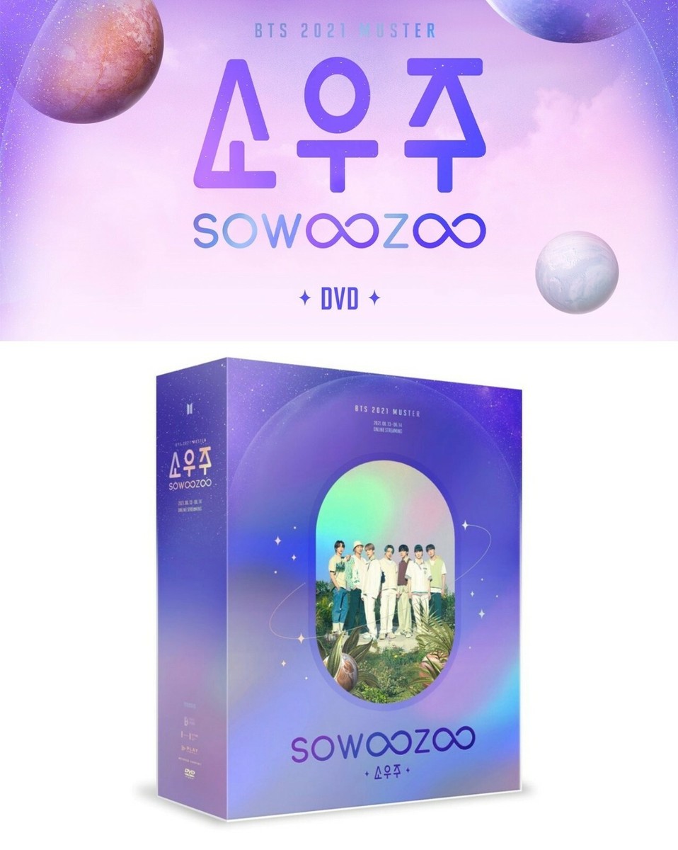 BTS MUSTER SOWOOZOO 2021 DVD 3Disc+156p P.Book+P.Card+7p Post+