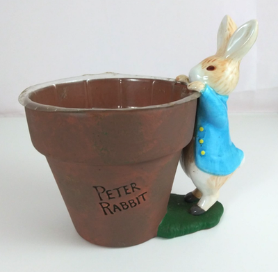 Vintage 2000 Teleflora Beatrix Potter Peter Rabbit Flower Pot