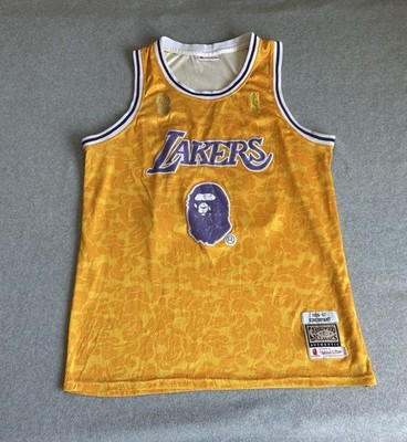 Bape X Mitchell & Ness Los Angeles Lakers Kobe Bryant #24 Hardwood
