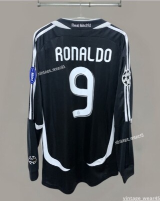 Ronaldo #9 R9 Real Madrid jersey 2006-2007 Long sleeve jersey