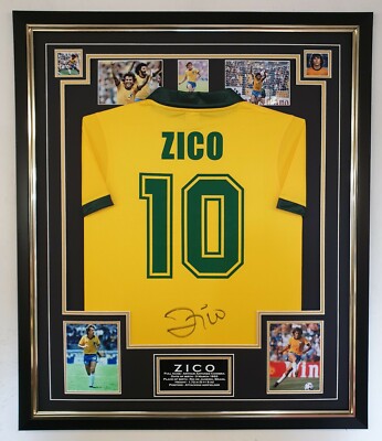 Zico Signed Shirt Autographed Jersey Framed Display | eBay