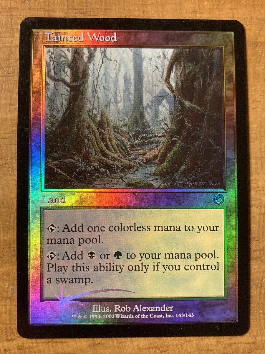 MTG✨TAINTED WOOD FOIL ✨Torment NM/M Uncommon 2002 DUAL MANA Land