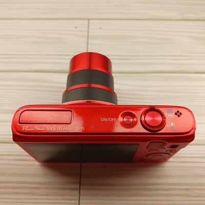 Canon PowerShot SX610 HS RED 20.2MP Digital Camera SD card Charger