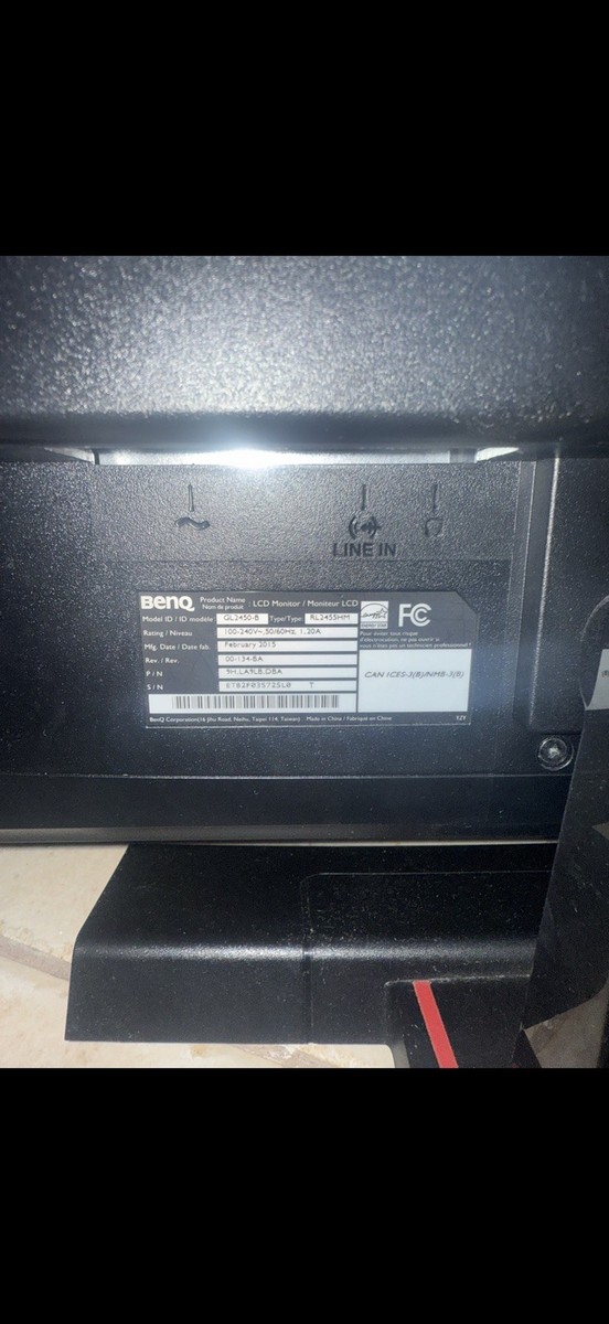 BenQ GL2450-B 1080p 60Hz 24” LED Gaming Monitor HDMI/DVI/VGA | eBay