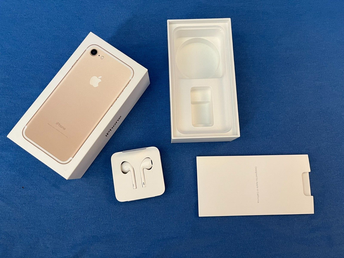 Apple iPhone 7 Gold 32 GB BOX ONLY incl EarPods, Tray, Decals