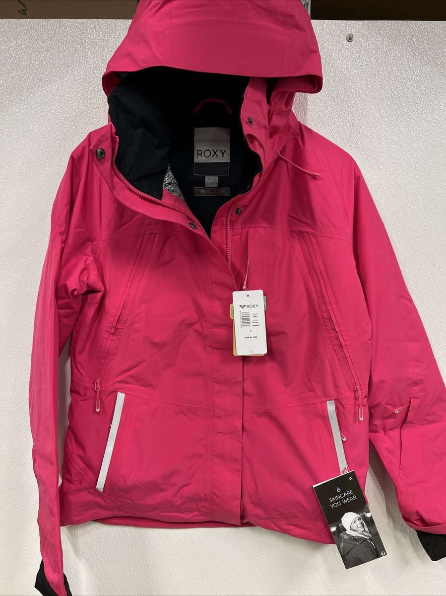 Roxy Wilder Gore-Tex Jacket Large Size Women's Pink Skiing