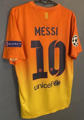 MEN FC BARCELONA 2012/2013 UEFA LEO MESSI 10 SOCCER FOOTBALL SHIRT
