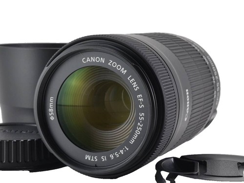 Canon EOS 60D Black 18MP Digital SLR w/EF-S 18-55mm, 55-250mm