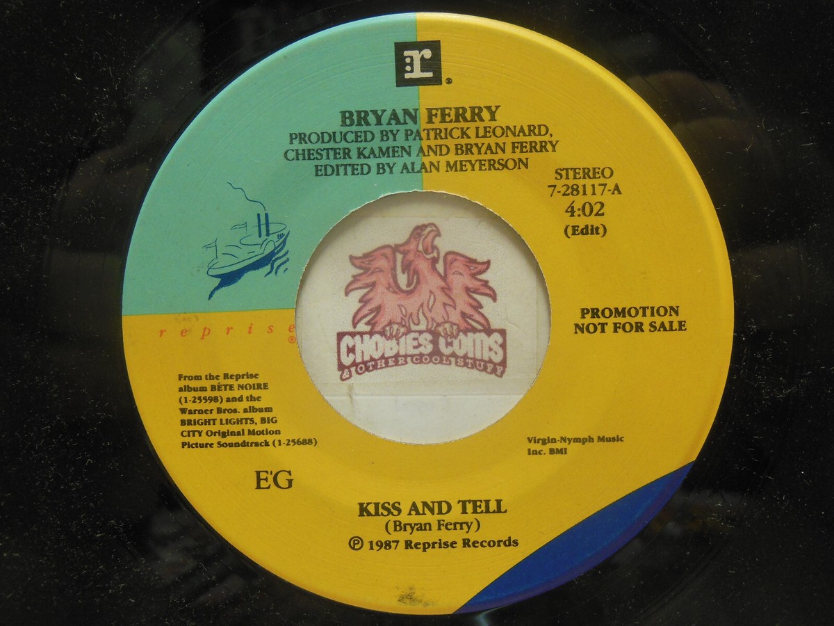 Promo! Bryan Ferry – Kiss And Tell / Same, 45 RPM VG+ (14H) | eBay
