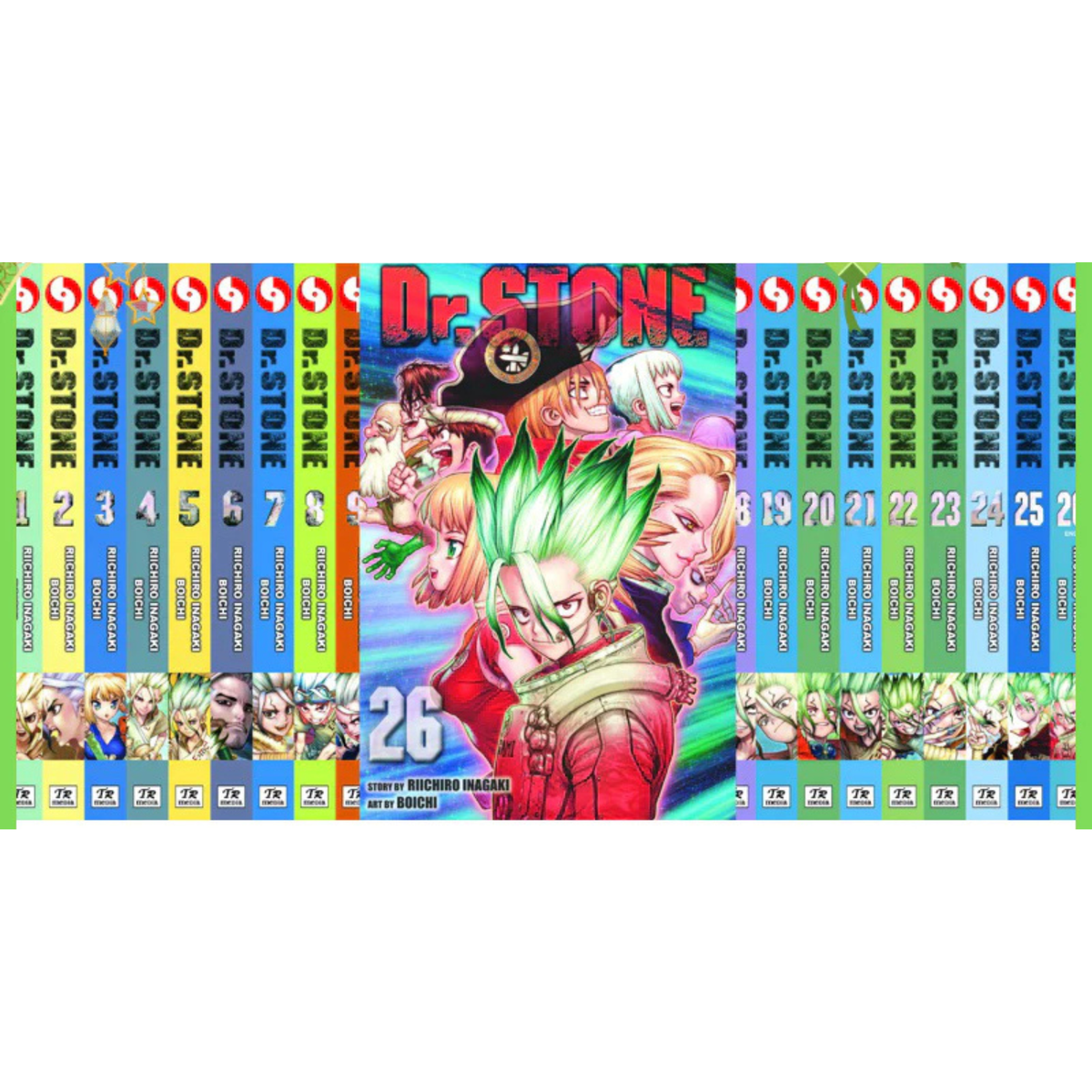 Dr Stone Manga English Volume 1-26 Full Set Comic Books New by