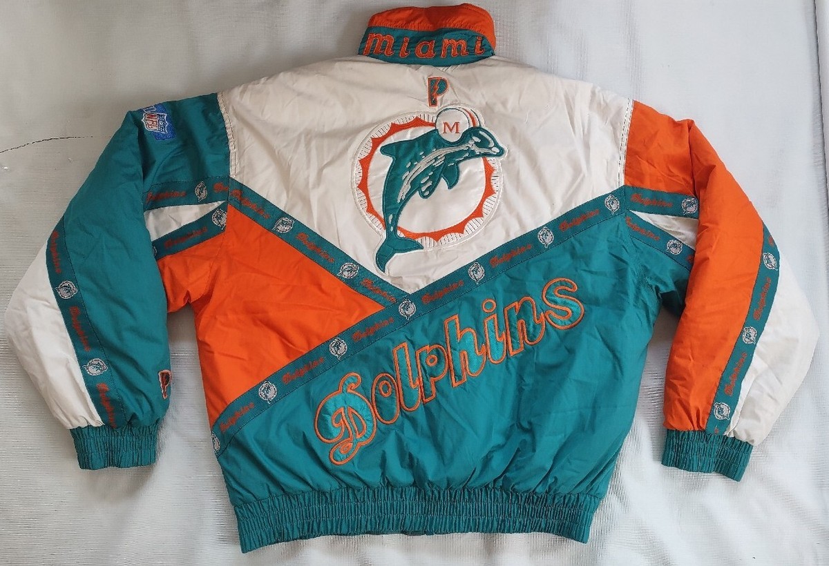 VINTAGE PRO PLAYER. DAN MARINO ERA MIAMI DOLPHINS FULL ZIPP WINTER