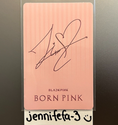 BLACKPINK JISOO BORN PINK LIMITED VINYL LP SELFIE PC PHOTOCARD w