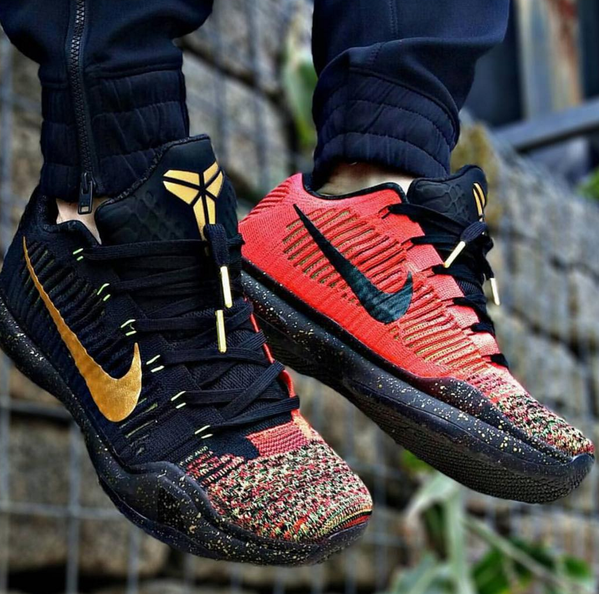 Nike Kobe 10 X Elite Low Xmas Christmas 5 Rings 802560-076 Size 13