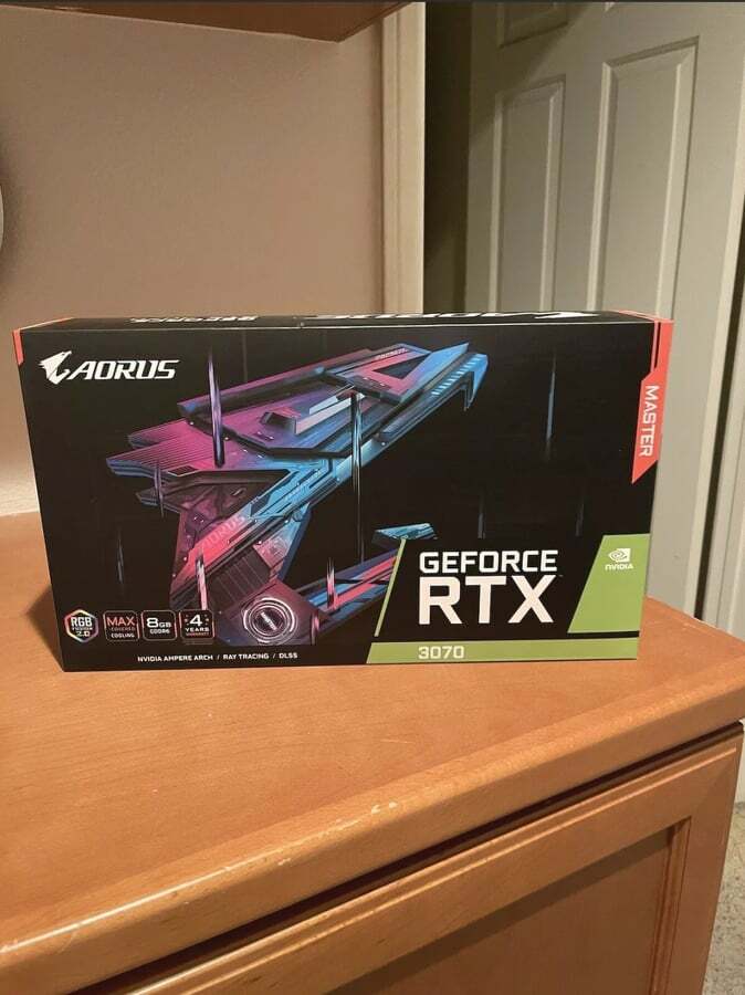 GIGABYTE NVIDIA GeForce RTX 3070 AORUS Master 8 GB Graphic Card