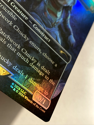 MTG Patchwork Chucky - Stuffy Doll FOIL Secret Lair Drop Series