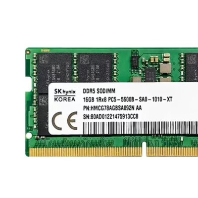 New SK Hynix 32GB (2X 16GB) DDR5 5600MHz PC5-44800 1RX8 Laptop