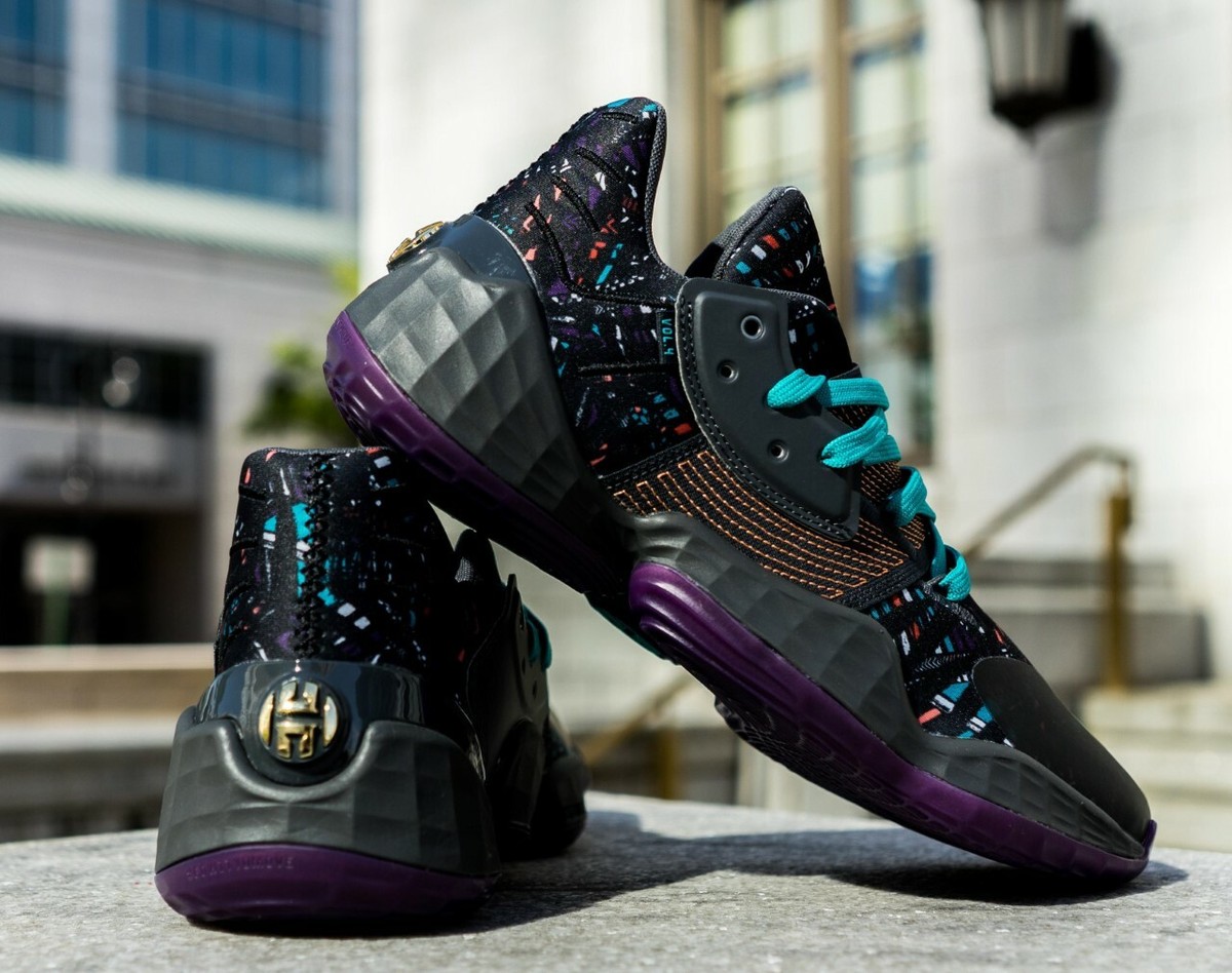 10~ adidas Men's Harden Vol. 4 Shoes Sneakers Black Size 10 New | eBay