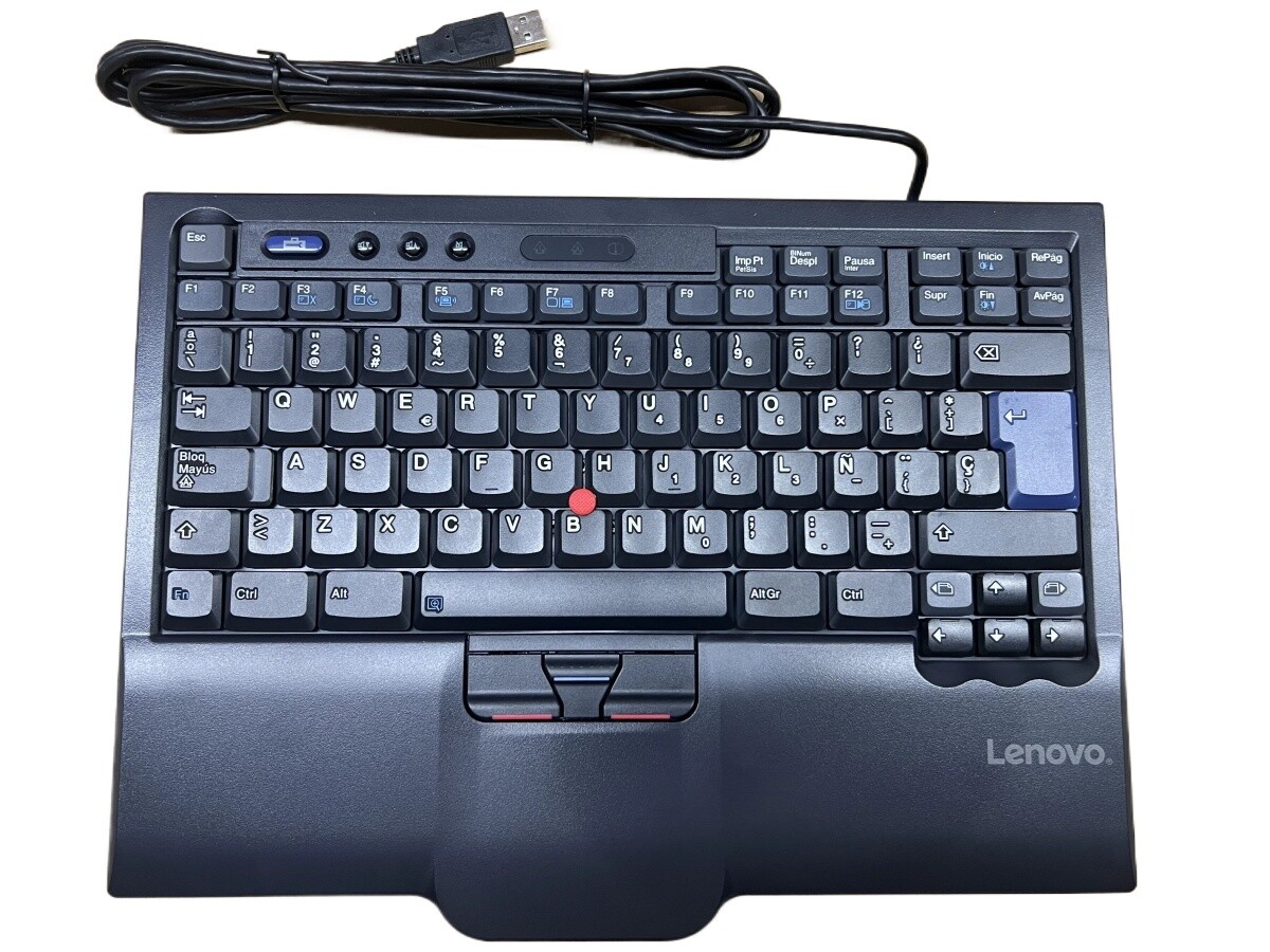 Original Lenovo SK-8845 SK-8845CR USB Wired Keyboard - Spain