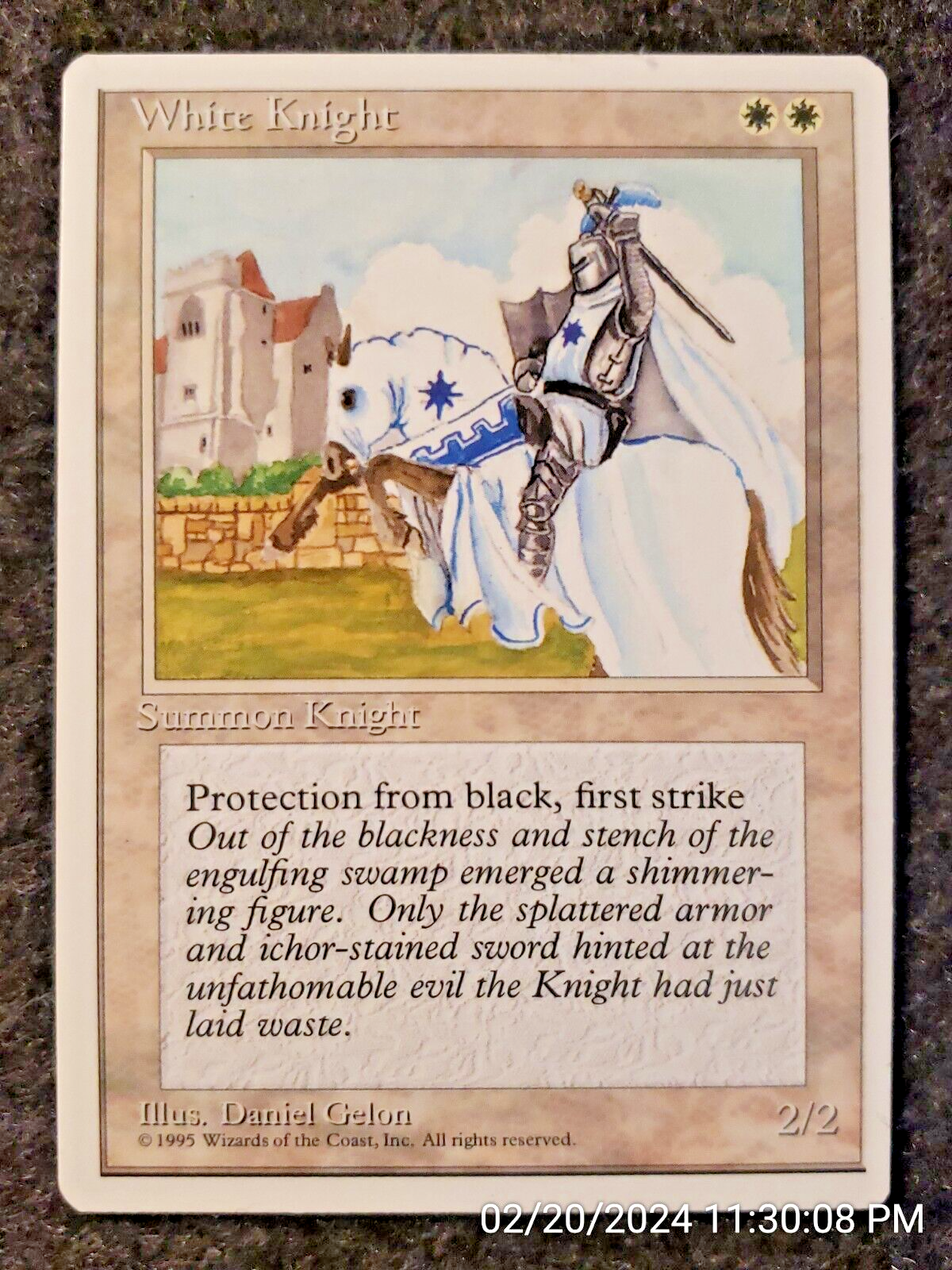 White Knight 4TH NEVER PLAYED Uncommon MAGIC THE GATHERING MTG