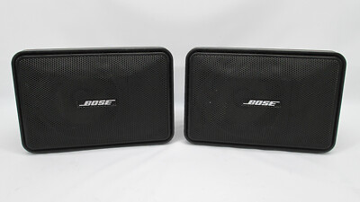 PAIR of Bose 101 Music Mini Monitor Indoor Outdoor Speakers