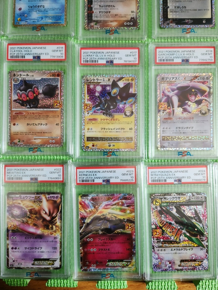 All PSA 10 Pokemon card Japanese 25th Anniversary Promo 25 type