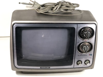 Vintage Toshiba Blackstripe TV 9