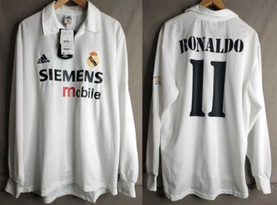 MINT Ronaldo 11 L REAL MADRID 2002 2003 Home Jersey Camiseta Shirt