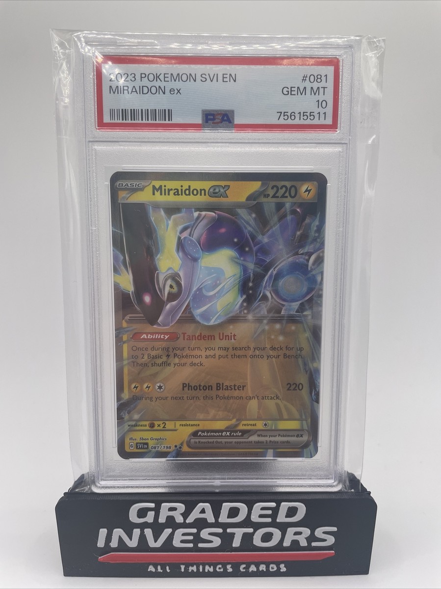 PSA 10 Miraidon EX 081/198 Scarlet & Violet English Pokemon TCG