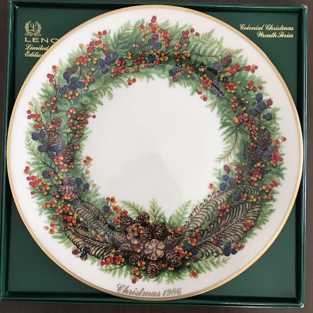 Near Mint] LENOX 1986 Christmas Plate, Decorative Dish From Japan