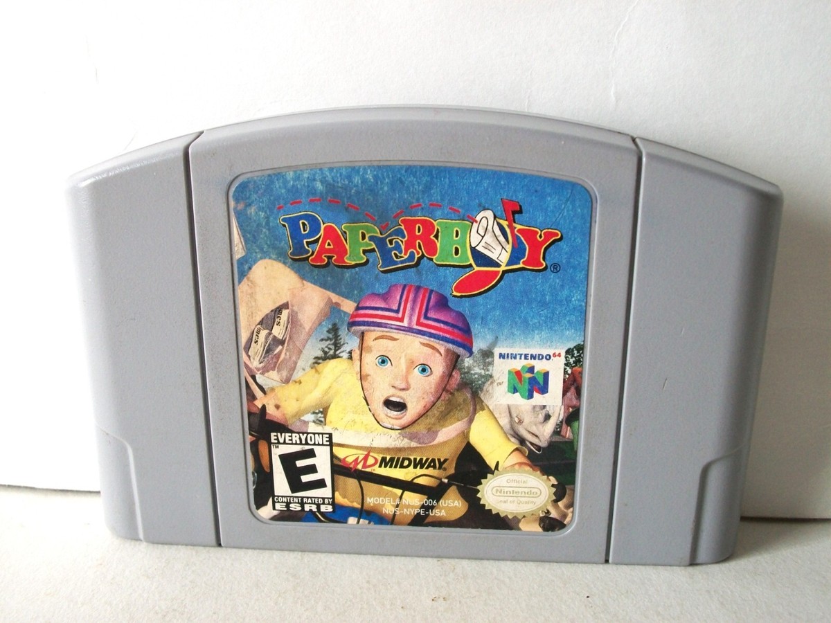 Paperboy Nintendo 64 N64 Game Authentic Cartridge Arcade Midway